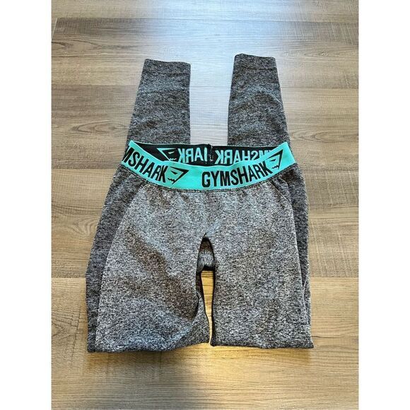 Gymshark Dry Women’s Small Grey High Waist Athletic Compression Leggings Pants - Picture 1 of 8